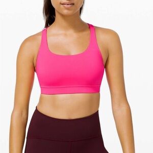 Lululemon Energy Bra Medium Support Pink Highlight
